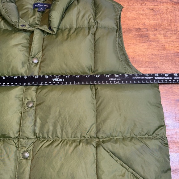 Lands' End Puffer Vest Snap-T Down Insulated - Picture 5 of 6